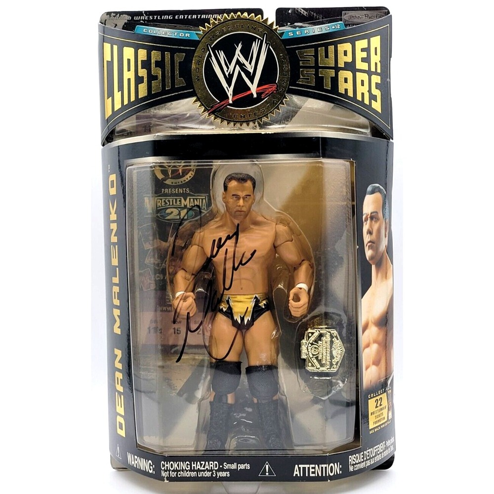 DEAN MALENKO WWE CLASSIC SUPER STARS SIGNED & SEALED ACTION FIGURE SERIES‎ 12